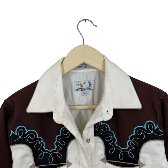 Panhandle Slim Western Black and Cream Shirt - Picture 6 of 16